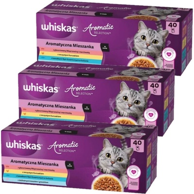 WHISKAS Adult Aromatic Mix sáčky 120 x 85 g
