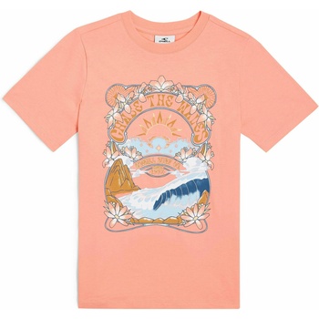 O'Neill FRONT GRAPHIC Момичешка тениска Сьомгов цвят O'Neill | Oranzhev | Момичешки | 128