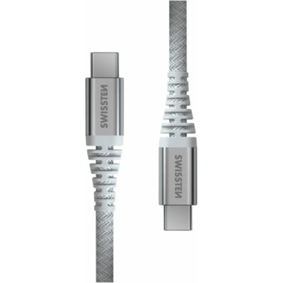 SWISSTEN Kevlar USB C / USB C 1, 5 m Цвят: бял