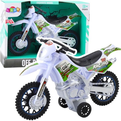 mamido Motorka Crossbike Off-Road s efekty bílá