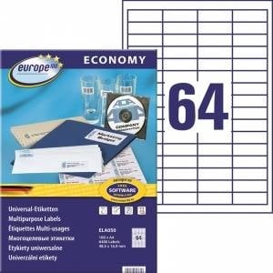 EUROPE100 Avery Zweckform ETIK. ZF ECONOMY 48.5X16, 9MM 050 100ARK LABEL E100 ELA050 - ELA050