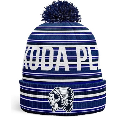 kulich pro děti modrý proužkovaný s nášivkou loga HC Plzeň