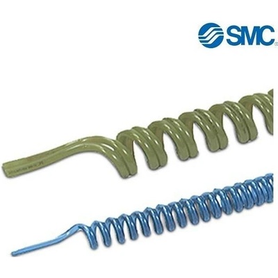 SMC 4/6 TCU*-X6 SPIRÁLOVÁ PU HADICE - 2-žilová, 8 Bar, Lc= 3.009,6+(200) mm, *D6/4 mm, černá , 66 závitů – Hledejceny.cz