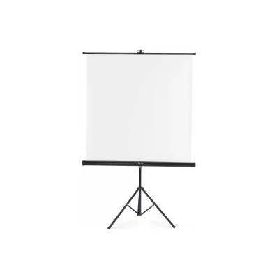 Hama Екран на стойка HAMA 125 x 125 cm, 2-в-1, мобилен, бял