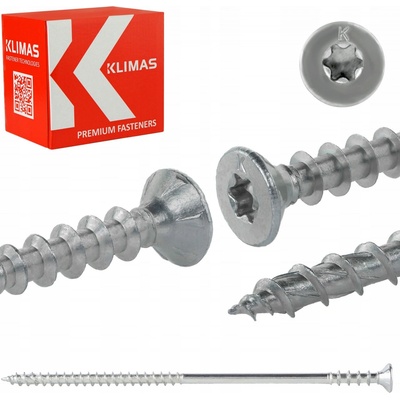 KLIMAS Wkret-met WKSS Ø6 mm TX-30 dištančná skrutka so zápustnou hlavou 160 mm - 100 ks