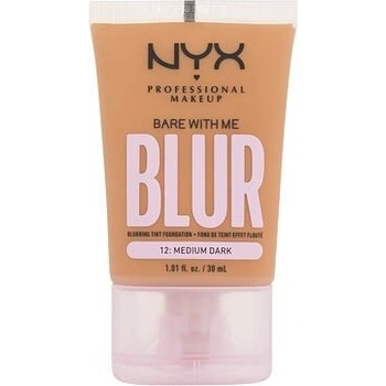 NYX Professional Makeup Bare With Me Blur Tint Foundation zmatňující make-up se středním krytím 12 medium dark 30 ml