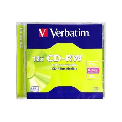 CD-RW, презаписваем, 700 MB, 12x, с покритие против надраскване, в кутия (2065120052)