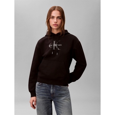 Calvin Klein Суичър Calvin Klein Jeans Core Monogram Logo Hoodie - CK Black