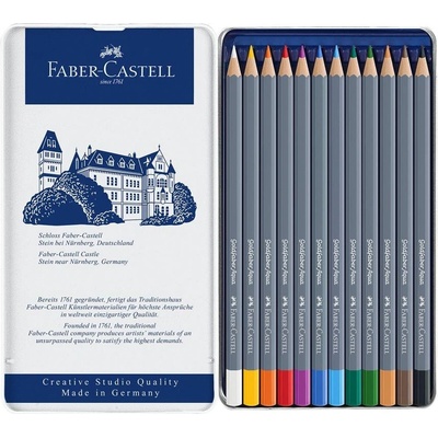 Faber-Castell Акварелни моливи Goldfaber Aqua, 12 цвята, в м (1015120415)
