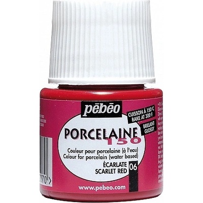 Vypalovací barvy na porcelán šarlatová červená 06 PORCELAINE150 45ml Pebeo – Zboží Dáma