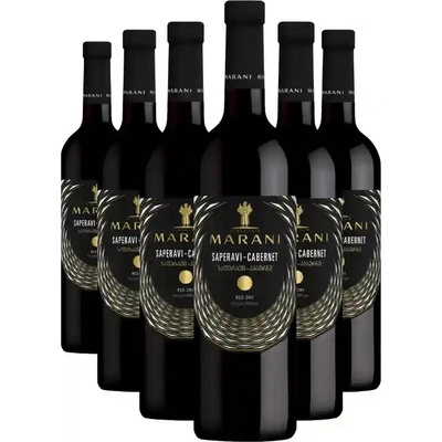 Marani SAPERAVI CABERNET červené suché víno 13,5% 6 x 0,75 l (holá lahev)