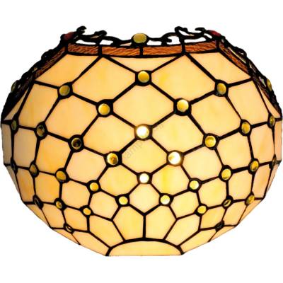 Brilagi - Tiffany витражно стенно осветително тяло, цвят слонова кост, 1xE14/40W/230V (BG4375)