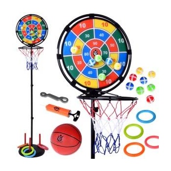 Jokomisiada 3in1 Sports Set Throw at the target! Basketball stand + accessories SP0830