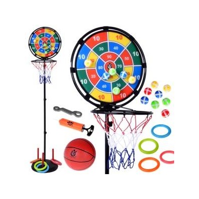 Jokomisiada 3in1 Sports Set Throw at the target! Basketball stand + accessories SP0830