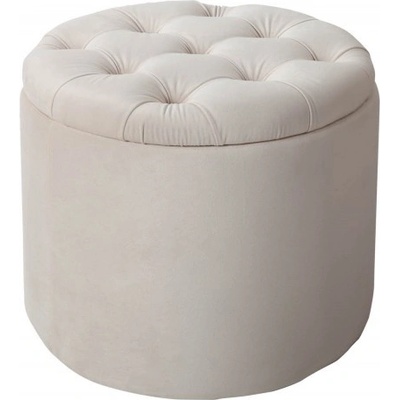 Interior DE Taburet MODERN BAROCCO 50 CM béžový sametTAB40738