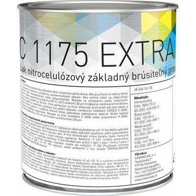Chemolak Nitro základný brúsiteľný C1175 0,75 l