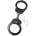 Mister B Cuff Double Lock with Hoop Black
