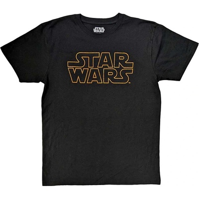 Star Wars tričko Logo Outline čierne