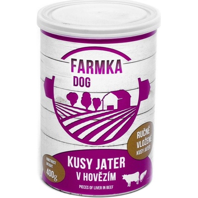 Sokol Falco Farmka Dog kusy pečene v hovädzom 6 x 400 g