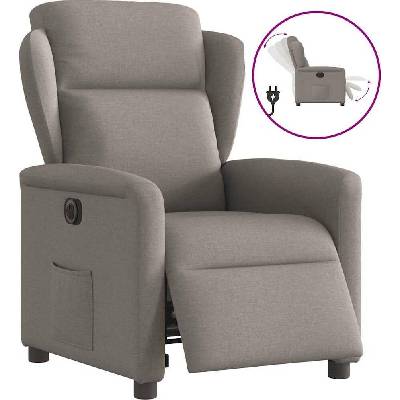 vidaXL 3303118 Elektrické polohovací textil taupe