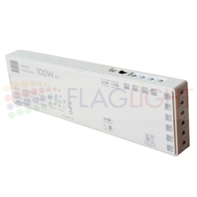 Мини Захранване за led осветление 12v dc 100w система easy click ►10+3 изх. порта (1434)
