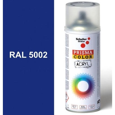 Schuller Ehklar PRISMA COLOR Sprej modrý lesklý 400ml, odtieň RAL 5002 farba ultramarínová modrá lesklá, 91024