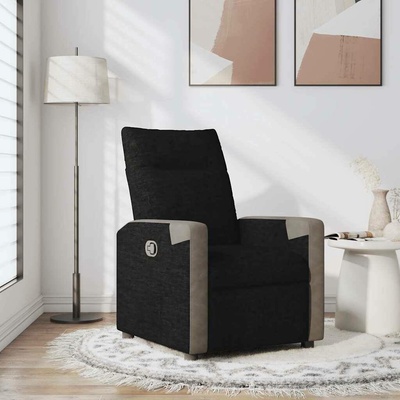 vidaXL 4015702 Polohovací černé textil