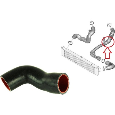 Hadice plnícího vzduchu Citroen Jumper 2011-2016 2,2 od turba do klapky 1366746080