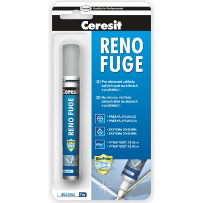 Farba na škáry Ceresit Reno Fuge biela 7 ml RENOFUGE