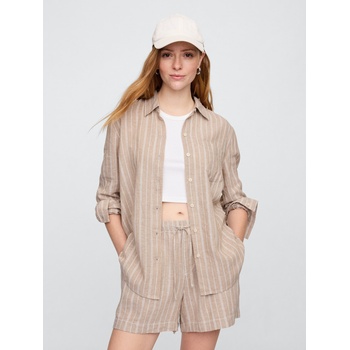 GAP Ленена риза GAP GAP | Bezhov | ЖЕНИ | XXS