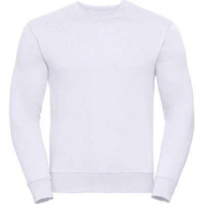 Russell unisex mikina z česané bavlny R-262M-0 white
