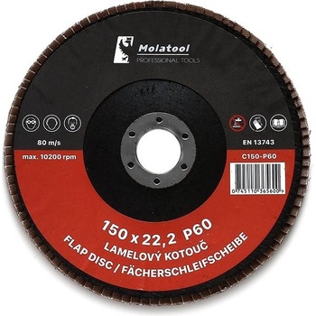 Molatool Lamelový brusný kotouč 150 mm P60 C150-P60
