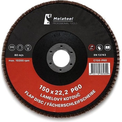 Molatool Lamelový brusný kotouč 150 mm P60 C150-P60