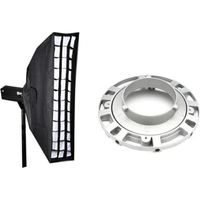 Strip softbox s voštinou otočný 22x95cm Bowens