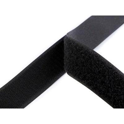 Prima-obchod Suchý zip háček + plyš šíře 30 mm, barva 2 černá