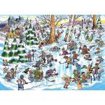 Cobble Hill - Puzzle Doodle Town: Hockey Town - 1 000 piese