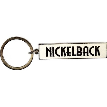 Nickelback Black Logo White Ключодържател (NKBKEY06)