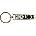 Nickelback Black Logo White Ключодържател (NKBKEY06)