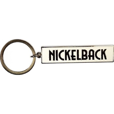 Nickelback Black Logo White Ключодържател (NKBKEY06)