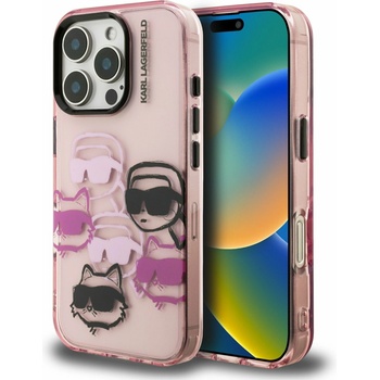 KARL LAGERFELD IML Multi K&CH Heads Заден Кейс за iPhone 16 Pro Max Розов Karl Lagerfeld | Rozov | ЖЕНИ | UNI