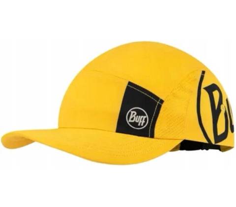 Buff 5 Panel Go Cap logo yellow