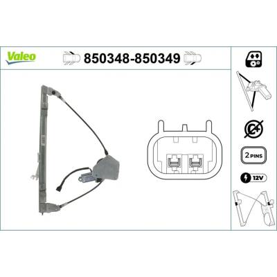 Mechanizmus zdvíhania okna VALEO 850348