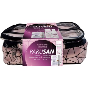 Parusan Комплект - Шампоан за жени и Серум, 200 + 2 х 50 ml + Несесер - ozone