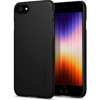 Spigen Калъф Spigen Thin Fit за iPhone 7 / 8 / SE 2020 / 2022, Black (20766-0)