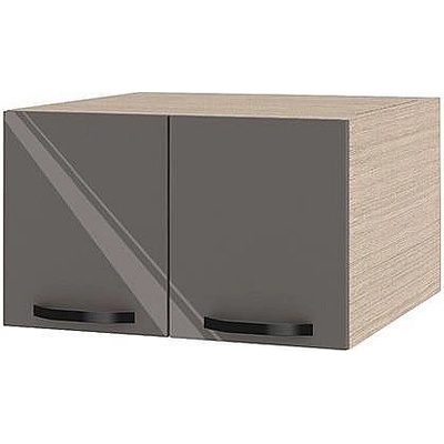 ИРИМ Надстройка за горен кухненски шкаф с две врати Сити МФ-Антрацит гланц-05-111 60 см