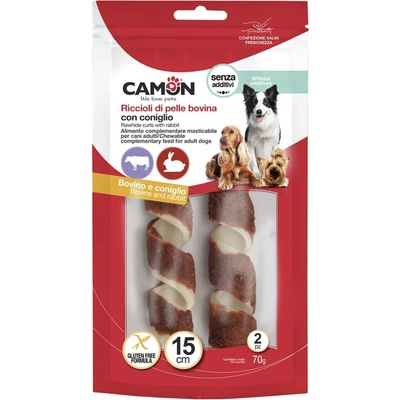 Camon Treats&Snacks Dog Hovädzí vrkoč s králikom 70 g
