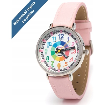 Kiddus Time Teacher Polish PU ružové