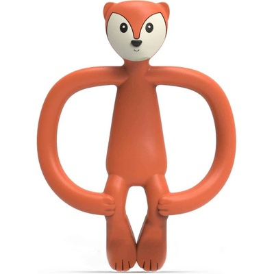 Matchstick Monkey zubní kartáček a kousátko 2v1 Peach Salmon