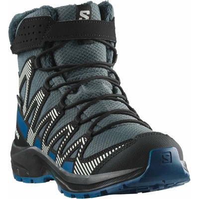 Salomon boty XA Pro V8 Winter CSWP J Turbulence/Black/Dark Blue – Zboží Mobilmania