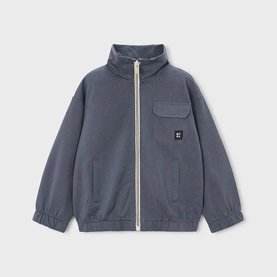 MAYORAL Суичър комбиниран в тъмносив цвят за мини момче Mayoral